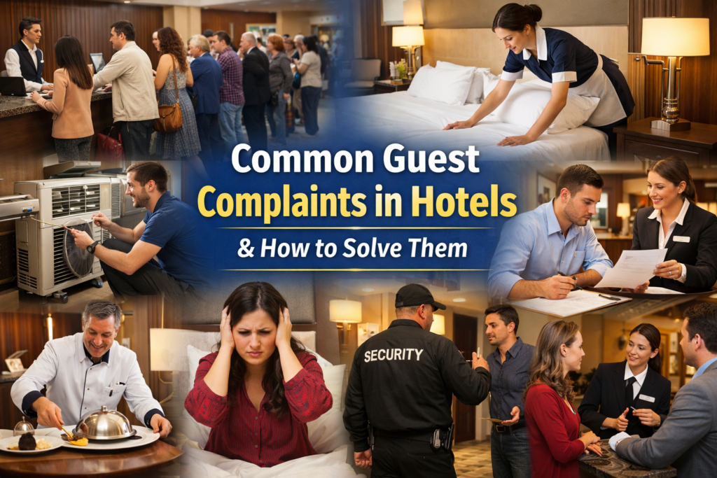 Common Guest Complaints in 5*Hotels  and How to Solve Them (Complete Guide for Hotel Staff)